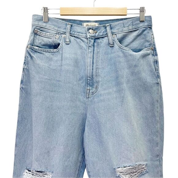 Madewell The Mom Jean in Gilford Wash Light Wash Slouchy Jeans Size 30 | 10 - Picture 5 of 13